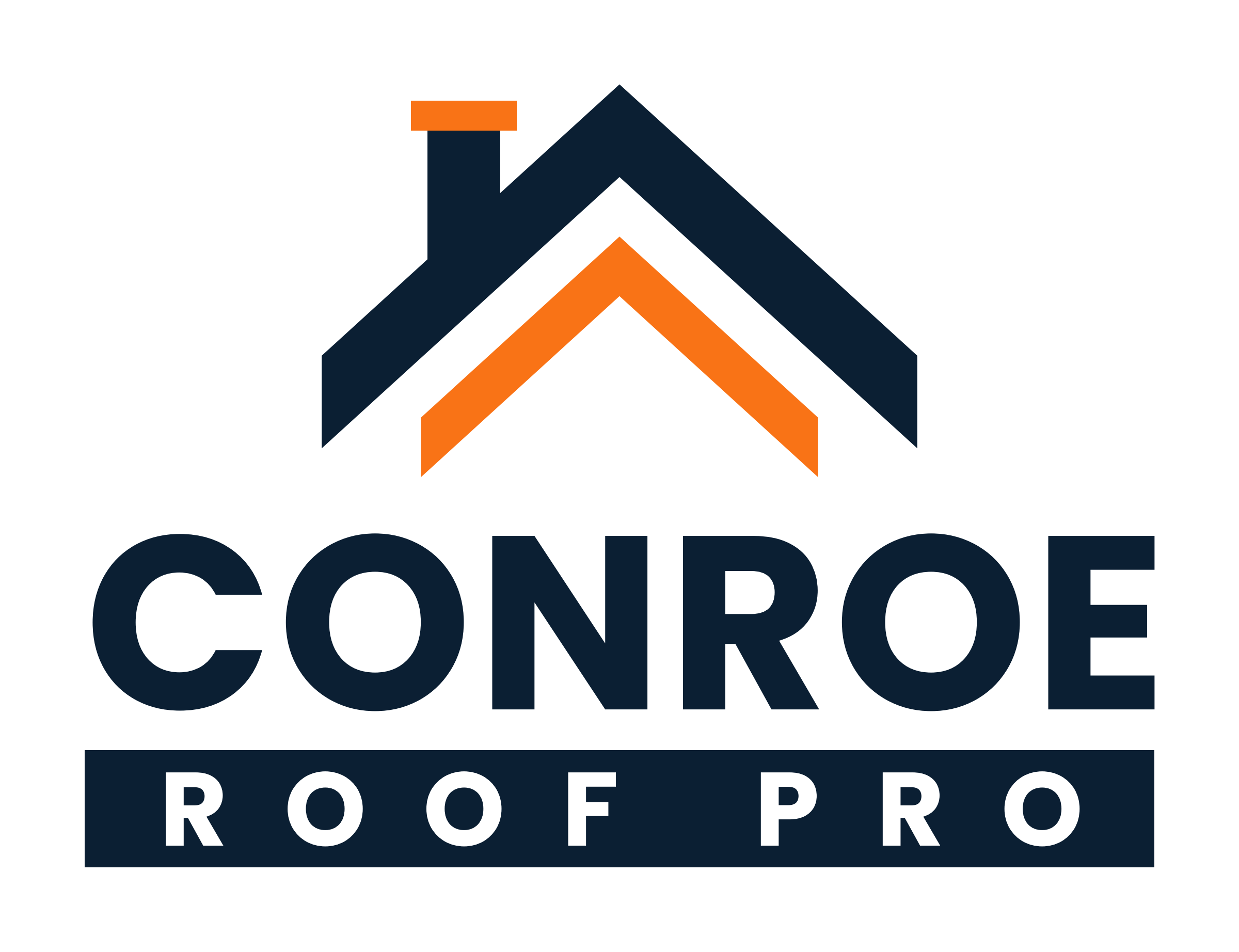 Conroe Roof Pro roofing company logo